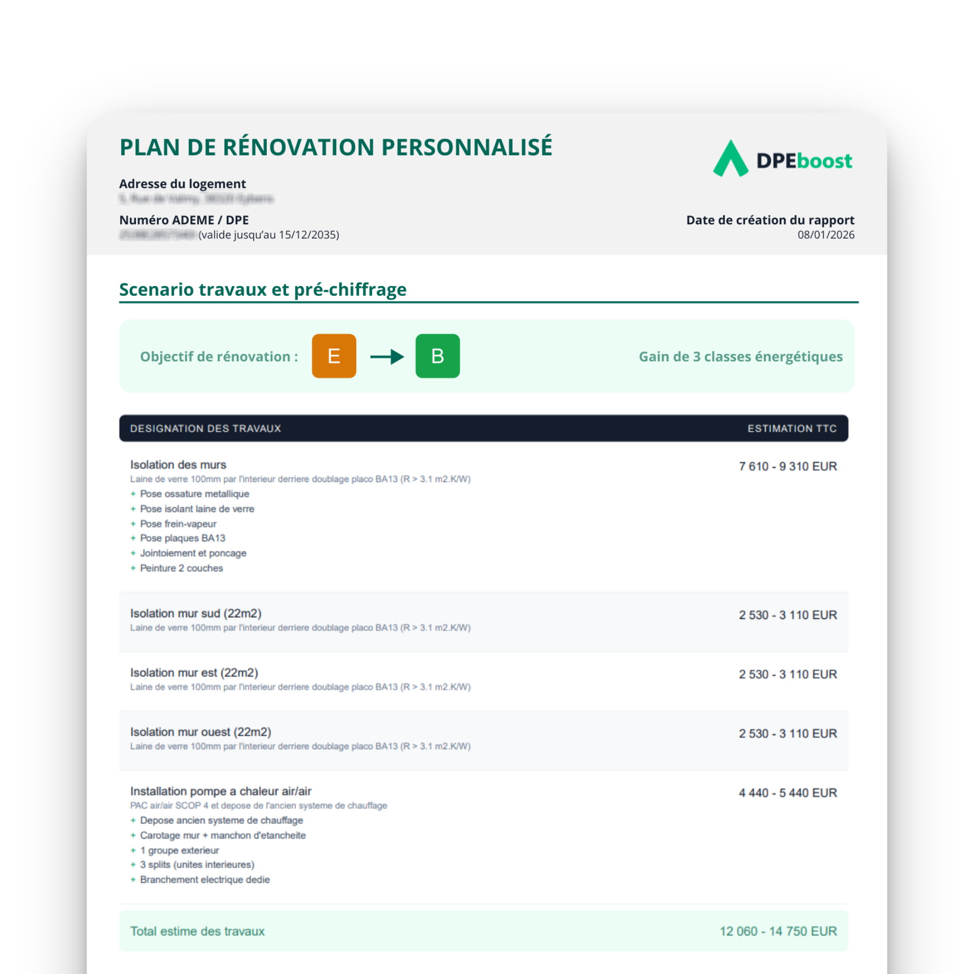 Rapport DPEboost