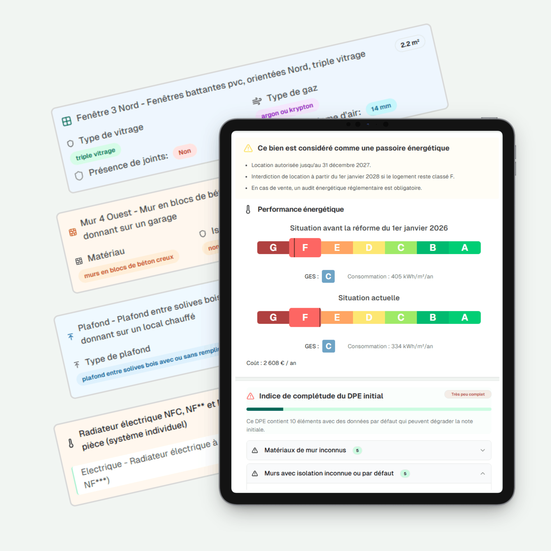Analyse DPE d'un bien sur DPEboost